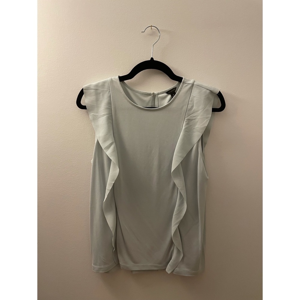 ANN TAYLOR Light Blue Sleeveless Blouse (Sz S)